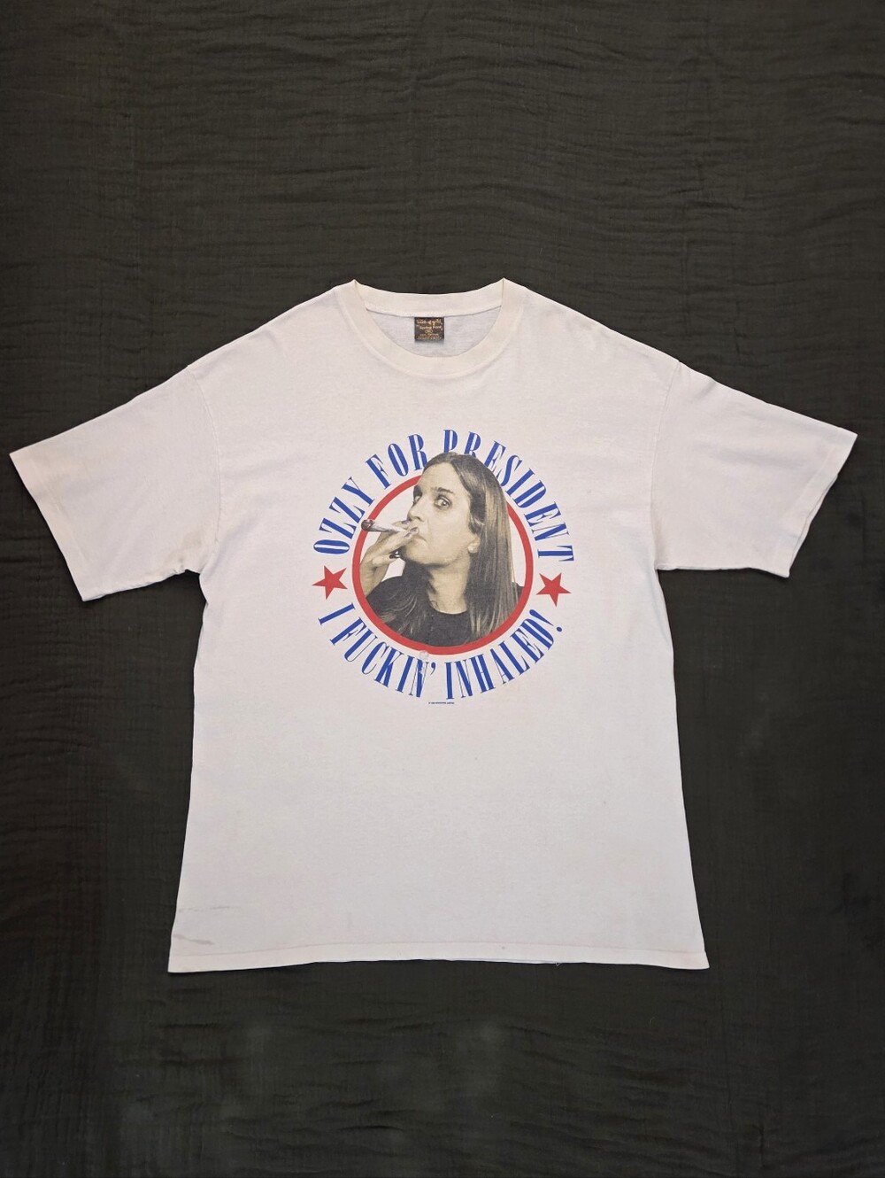 Vintage 1996 Ozzy Osbourne For President Deadstock Men's XL Rare 90s Band Tee